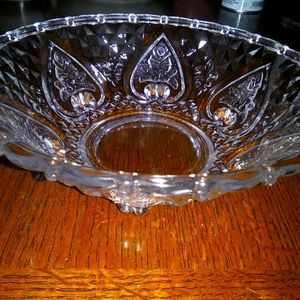 Indonesia heart clear glass bowl